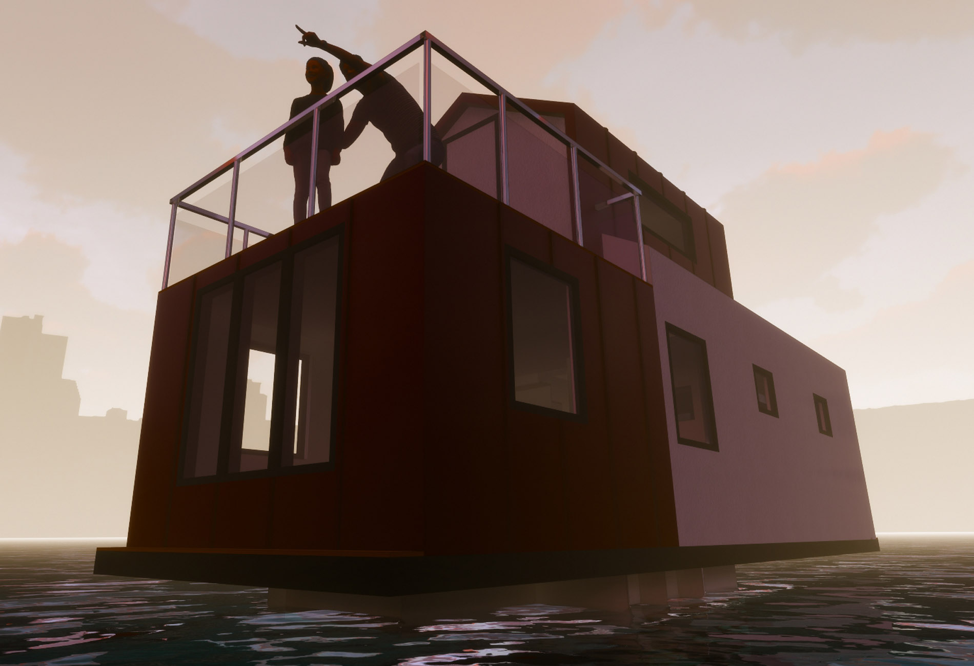 Junhome-Floating House-Naval Architecture-Vincent-Lebailly-Boat-design