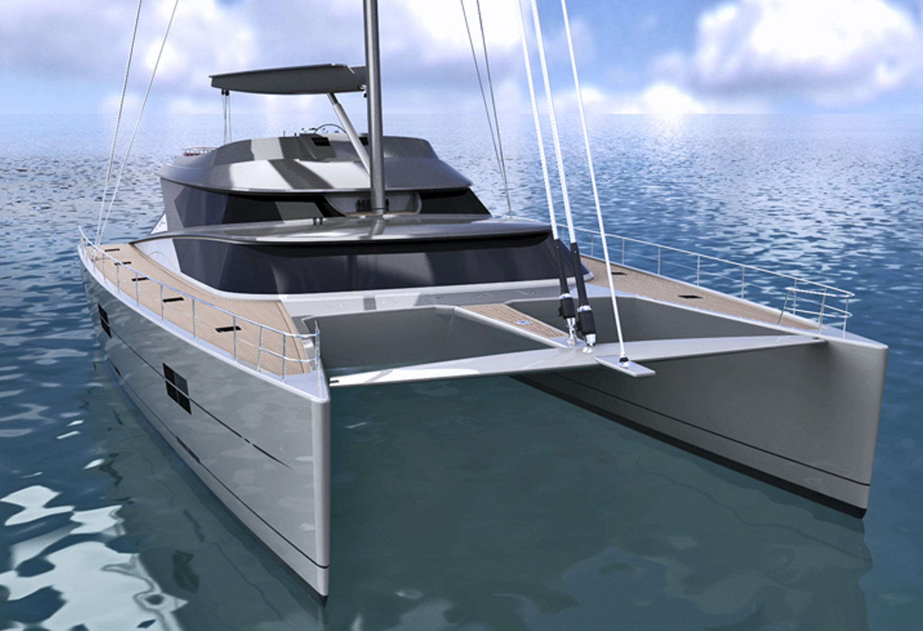 plan catamaran aluminium