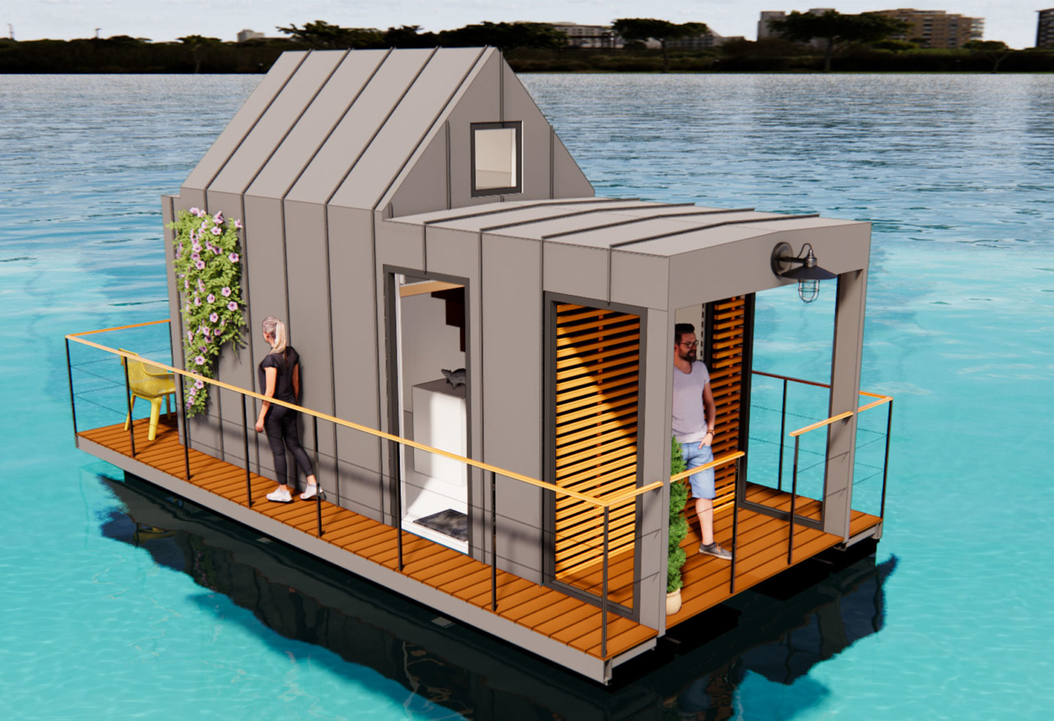 Maison flottante Vivre sur l'eau Vincent Lebailly Yacht Design — free download