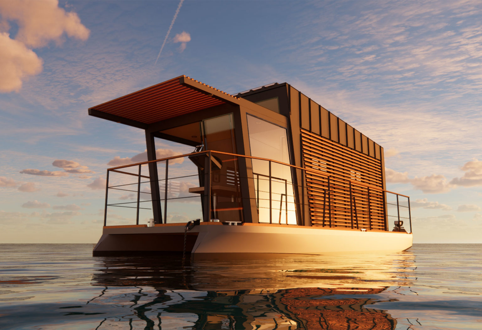 Maison flottante Vivre sur l'eau Vincent Lebailly Yacht Design — free download
